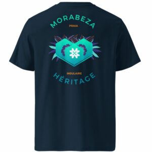 Morabeza Floral – Turquoise Lagune navy blue